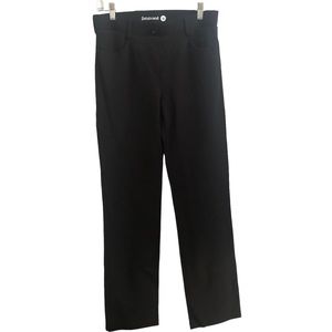 BETABRAND Pants Pull On Stretch Ponte Straight Leg E15